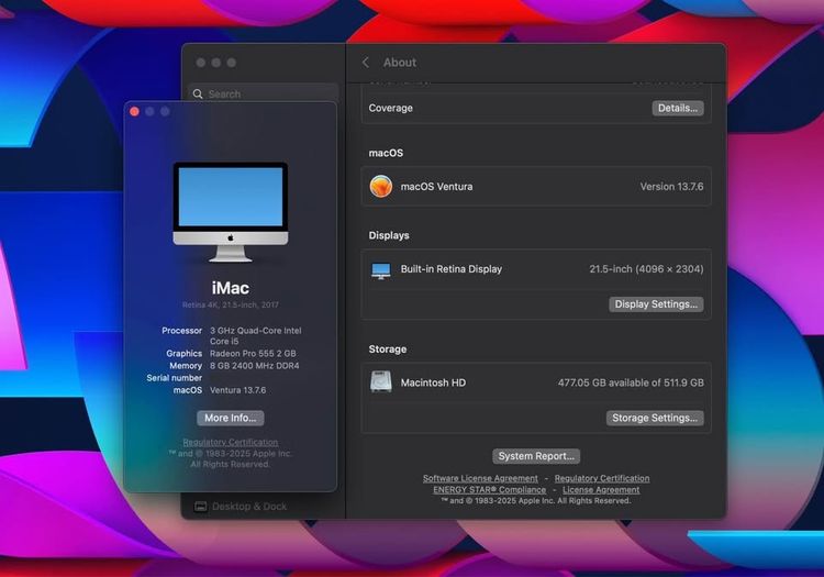 iMac Retina 4K 21.5-inch,2017 อัพ SSD 512GB Transcend ให้แล้วพร้อมใช้งาน  รูปที่ 5