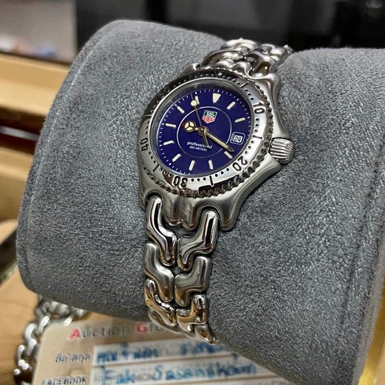 Tag Heuer หน้าน้ำเงิน วงแหวน Lady Size
