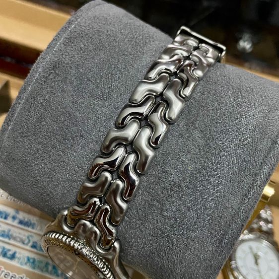 Tag Heuer หน้าน้ำเงิน วงแหวน Lady Size รูปที่ 4