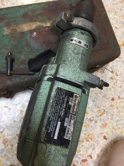 สว่านไฟฟ้า HITACHI V 14. 14mm TOKYO JAPAN กระแทกคอนกรีตได้ธรรมดาได้สภาพดีพร้อมใช้งานรุ่นหายากใช้งานได้ปกติ รูปที่ 3