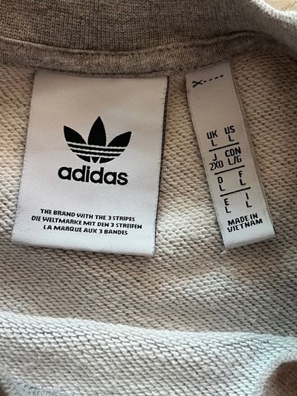 เสื้อสเวตเตอร์ ปี21 Adidas Originals Men's Adicolor Trefoil Crew Neck Sweatshirt สีเทา size L (มือ2) รูปที่ 5
