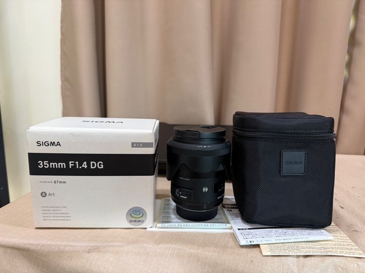 เลนส์ Sigma Lens 35mm. F1.4 DG (Art) for Nikon สภาพสวยใสถ่ายรูปบุลคล อื่นๆ สวยมากก  สอบถามได้คัฟ