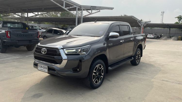Toyota Hilux Revo 2021 Double Cab 2.4 Mid Prerunner Pickup ดีเซล ไม่ติดแก๊ส เกียร์อัตโนมัติ เทา รูปที่ 2