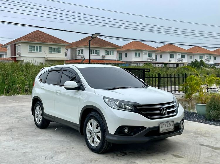 Honda CR-V 2013 2.0 E 4WD Utility-car เบนซิน ไม่ติดแก๊ส ขาว รูปที่ 3
