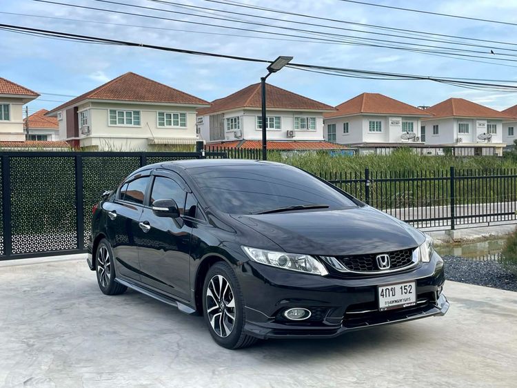 Honda Civic 2015 1.8 ES i-VTEC Sedan เบนซิน ไม่ติดแก๊ส เกียร์อัตโนมัติ ดำ รูปที่ 3