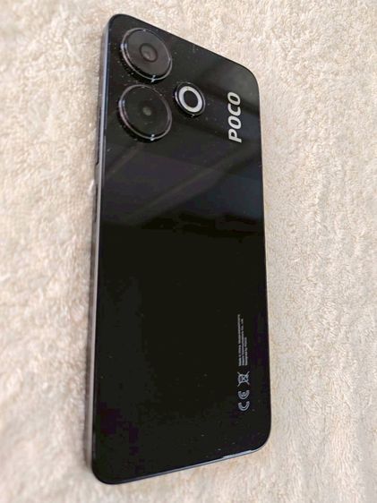 สภาพใหม่ POCO M6 Ram8 สีดํายังมีประกันศูนย์ไทย รูปที่ 3