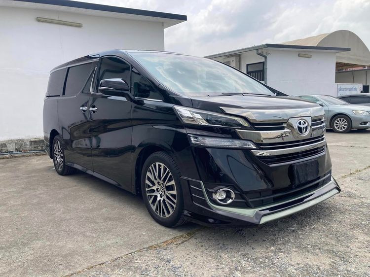 Toyota Vellfire 2017 2.5 V Utility-car เบนซิน เกียร์อัตโนมัติ ดำ รูปที่ 2