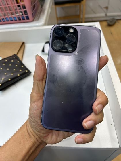 ขายiPhone 14 pro max 256g battery 81 มกล่อง สายเครื่อง สวยไม่มีรอย และเลนส์กล้อง แล้ว ไม่มีตำหนิ กล้องไม่รา ใช้งานปกติ ราคา 19500 บาท