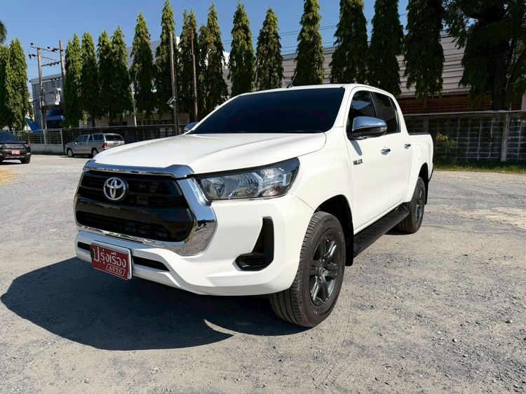 Toyota Hilux Revo 2021 2.4 Prerunner Mid Pickup ดีเซล ไม่ติดแก๊ส เกียร์อัตโนมัติ ขาว