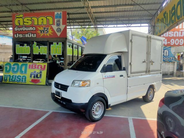 Suzuki Carry 2018 1.6 Pickup เบนซิน ไม่ติดแก๊ส เกียร์ธรรมดา ขาว รูปที่ 3