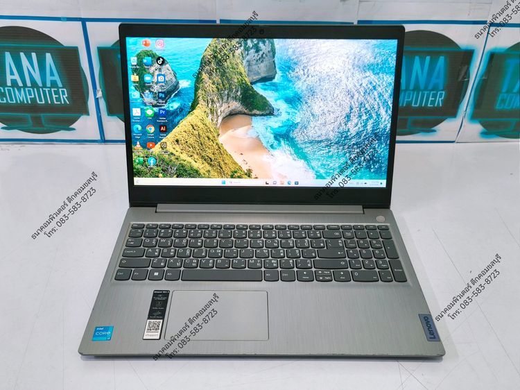 โน๊ตบุคทำงานมือสอง Lenovo Intel I3-1115G4 Ram8GB SSD256 รูปที่ 2