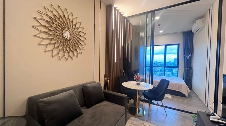 มีบางส่วน ขายคอนโด Origin Plug  Play รามอินทราชั้น 12A ทำเลดี เดินทางสะดวก ใกล้ BTS รามอินทรา  รูปที่ 3