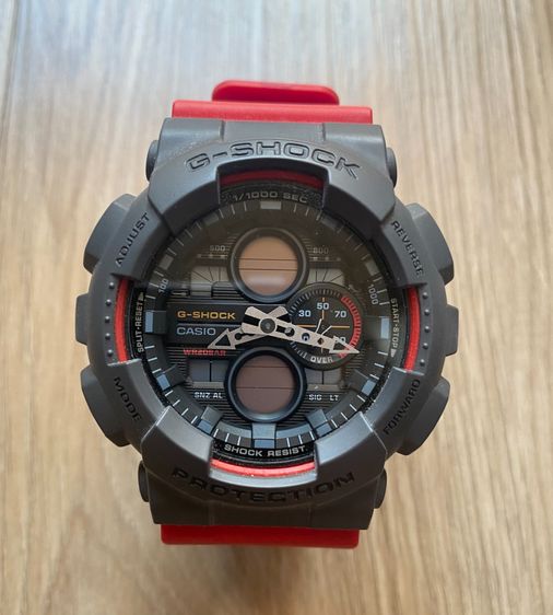 อื่นๆ CASIO G-SHOCK นาฬิกาข้อมือ นาฬิกากันน้ำ นาฬิกาของแท้ ประกันศูนย์ CMG 1 ปี รุ่น GA-140-4A ดำ แดง