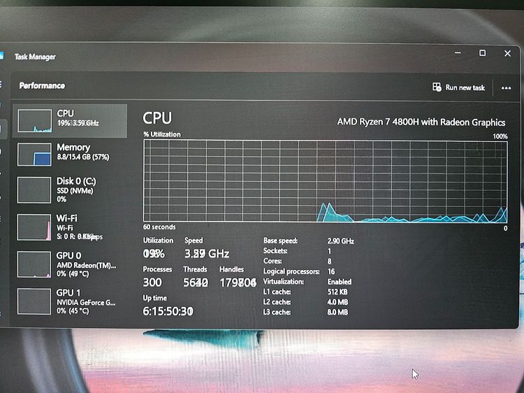 Asus TUF Gaming A15 Ryzen 7 4800H 💥GTX-1660TI (6GB)💥 Ram16 SSD512 จอ15.6 144Hz รูปที่ 9