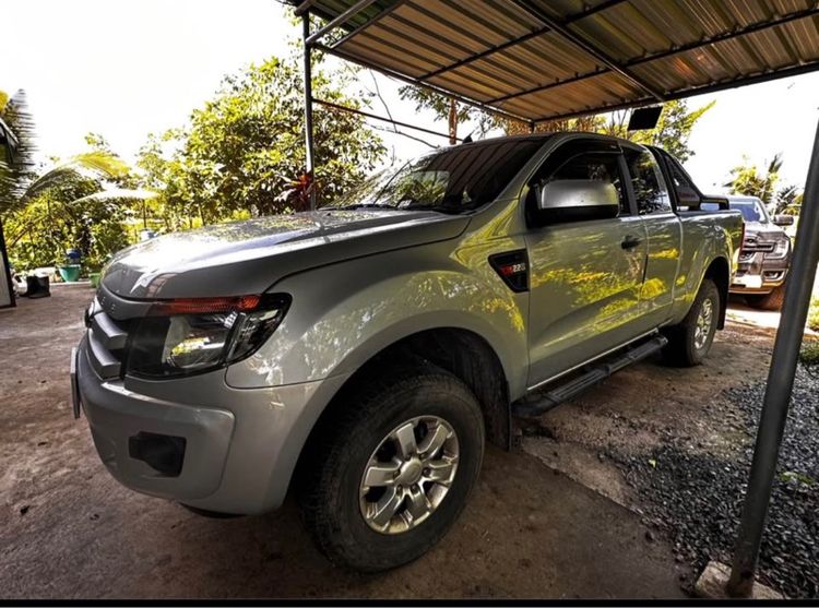 Ford Ranger 2014 2.2 Hi-Rider XLS Pickup ดีเซล ไม่ติดแก๊ส เกียร์ธรรมดา เทา รูปที่ 4