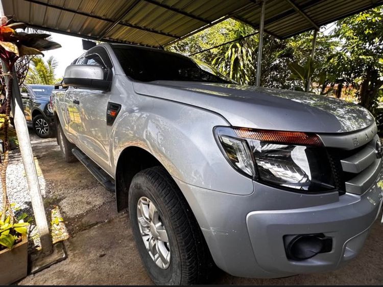 Ford Ranger 2014 2.2 Hi-Rider XLS Pickup ดีเซล ไม่ติดแก๊ส เกียร์ธรรมดา เทา รูปที่ 3