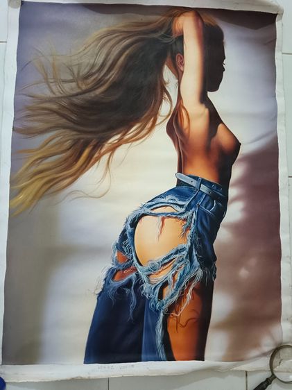 Oil paintings on canvas. Not original but painted by Thai artists about 25 years ago รูปที่ 3