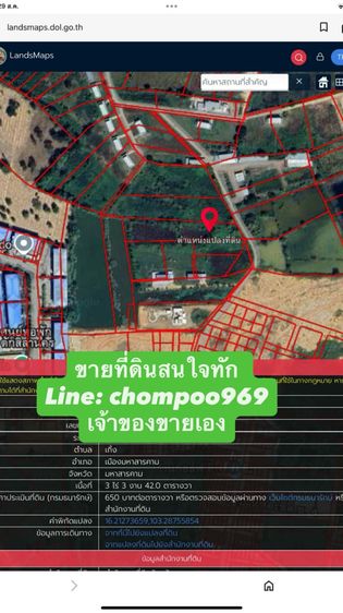 ขายถูก ที่ดิน 3 ไร่ 3 งาน 42 ตารางวา รูปที่ 2