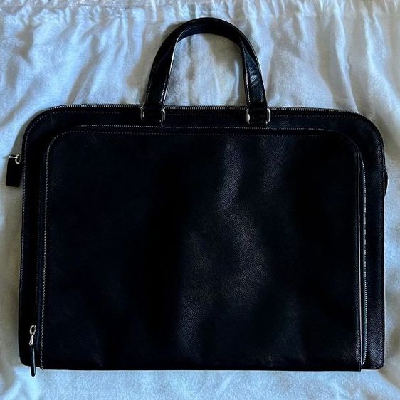Prada Saffiano Travel Briefcase VR0023 สีดำ ซื้อตรงจากอิตาลี Full set like new
 รูปที่ 5