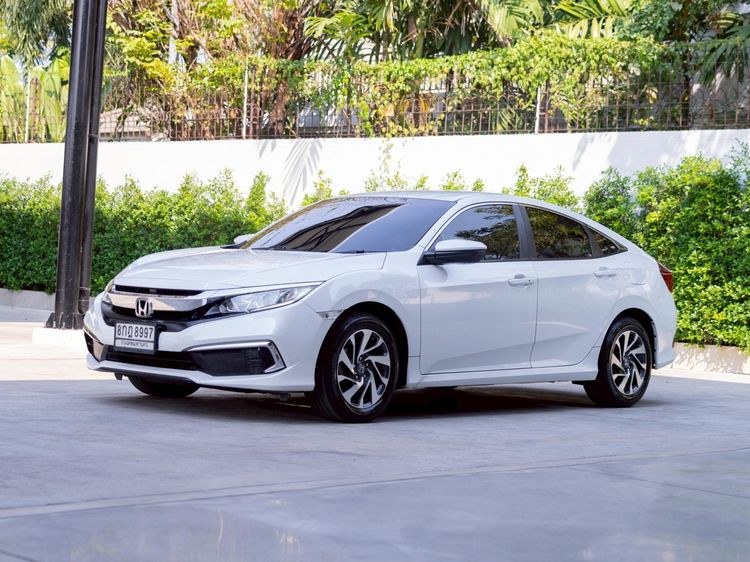 Honda Civic 2019 1.8 E i-VTEC Sedan เบนซิน ไม่ติดแก๊ส เกียร์อัตโนมัติ ขาว รูปที่ 3