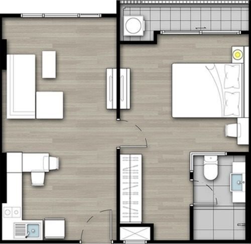 อื่นๆ ไม่อนุญาต มีบางส่วน คอนโด รูปที่ 4