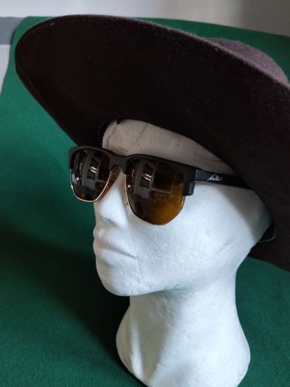 ขอขายแว่นตากันแดดแบรนด์ WAX  รุ่น 613 ผลิตในออสเตรเลียทรง Master rayban กระจกสีชาใส่ขับรถดีมากกลางคืนเวลาขับรถจะถนอมตา  ขนาดหน้ากว้าง 1 รูปที่ 4