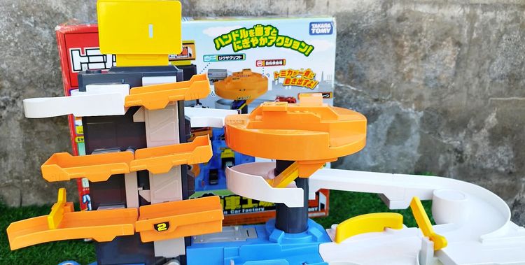 รางรถเหล็ก Takara TOMY - รางรถโทมิก้า Tomica mechanical car factory สภาพใหม่ รูปที่ 2