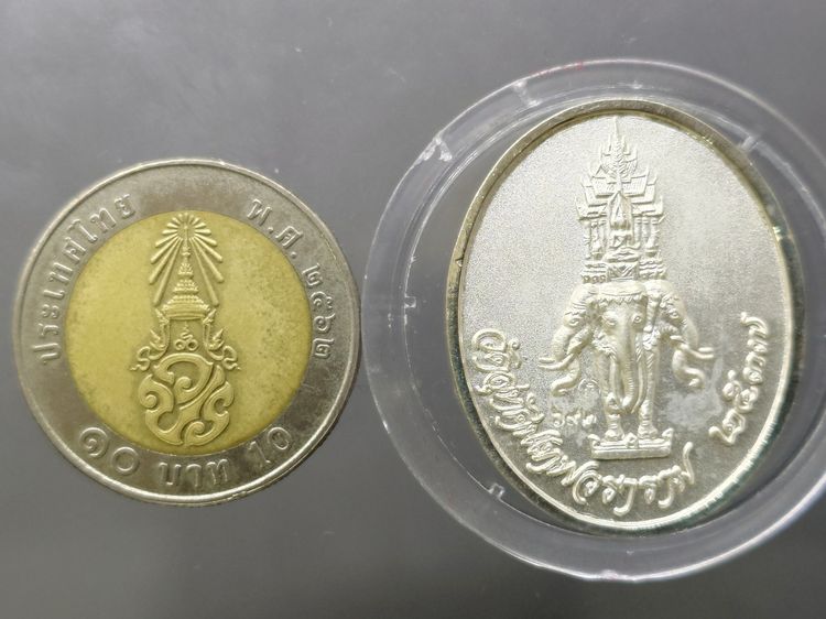 เหรียญมหาราช เทวราช พระบรมรูป รัชกาลที่5 หลังพระอินทร์ เนื้อเงินพ่นทราย วัดสุทัศน์เทพวราราม พ.ศ.2537 พร้อมกล่องเดิม รูปที่ 8