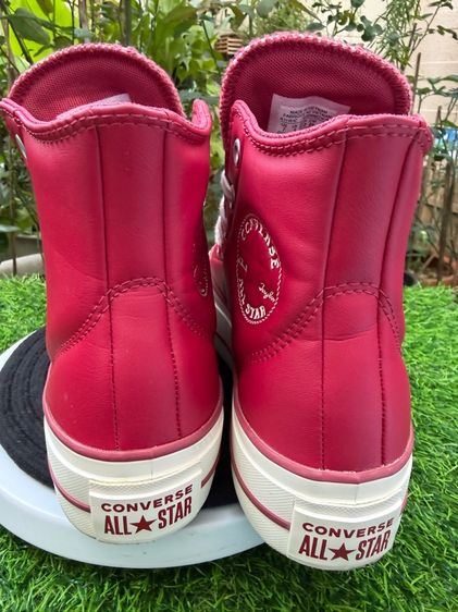Converse All Star หุ้มข้อแท้ ผู้หญิง สีแดงไวน์ สภาพใหม่มาก รูปที่ 3