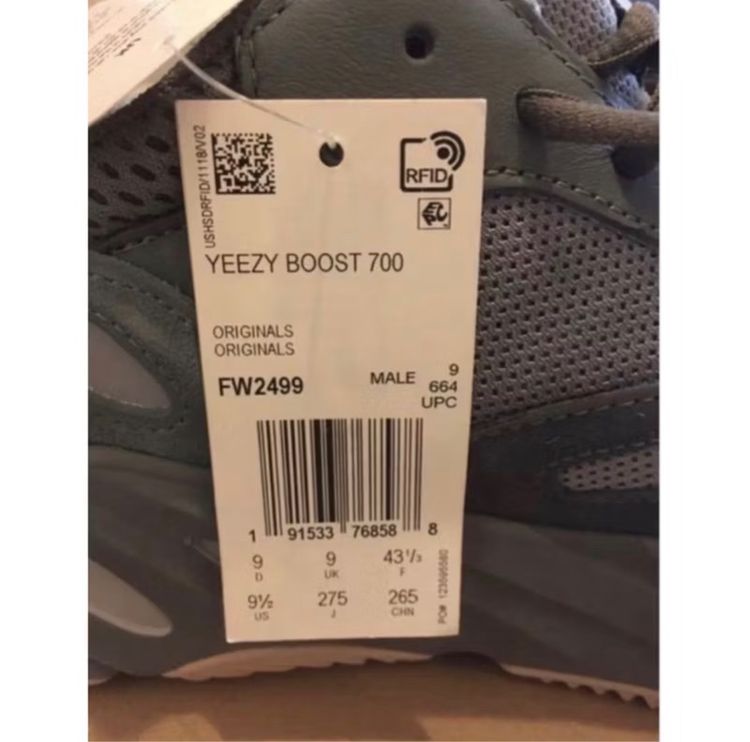 รองเท้าผ้าใบ yeezy boost 700 teal blue ของแท้ ใหม่เอี่ยม รูปที่ 5