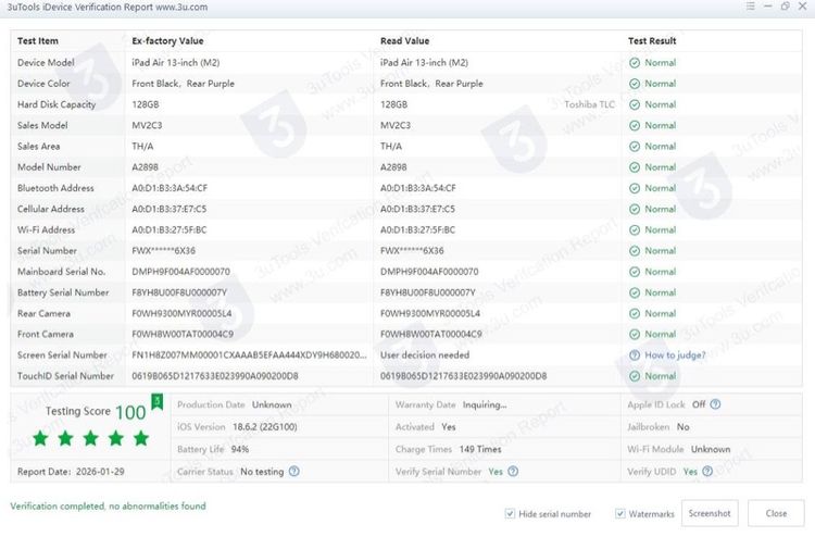 ipad air 6  13 นิัว m2 128 gb wifi  รูปที่ 11