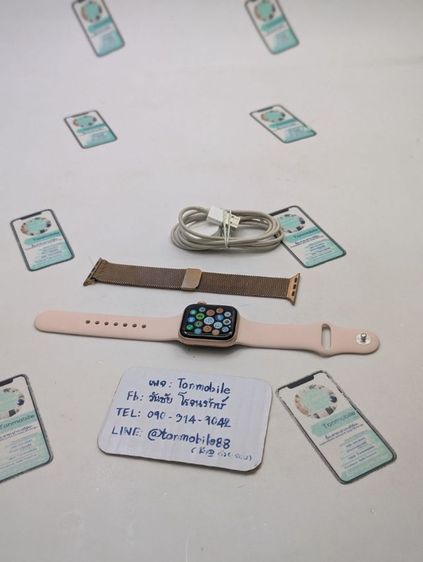 ขาย เทิร์น Apple Watch Series 5 40 mm Cellular ศูนย์ไทย มีตัวเรือน สายนาฬิกา และสายชาร์จ สุขภาพแบต 53 เพียง 1,790 บาท เท่านั้น ครับ 