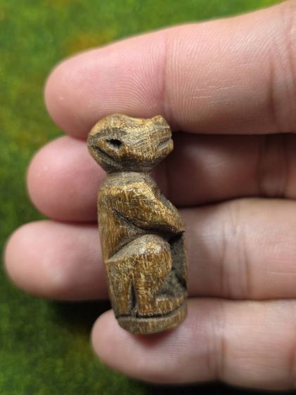 ลิงหนุมารไม้แกะเก่าๆหลวงพ่อสุ่น รูปที่ 3