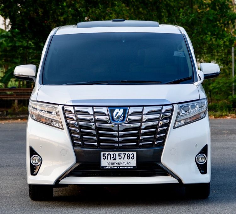 Toyota Alphard 2015 2.5 HV G F-Package 4WD Van ไฮบริด ไม่ติดแก๊ส เกียร์อัตโนมัติ ขาว รูปที่ 2