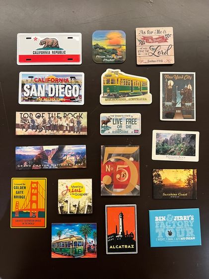Travel fridge magnet