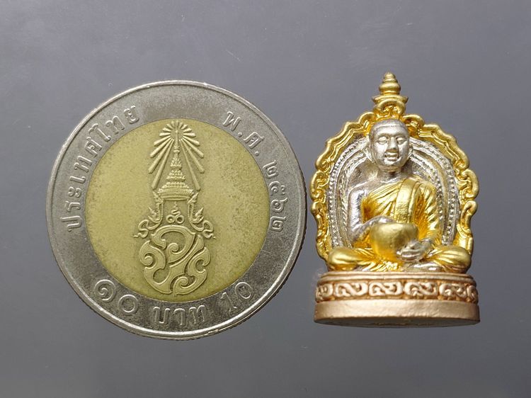 พระสีวลี ลังกาวงศ์ เจ้าคุณธงชัย วัดไตรมิตรวิทยาราม ปี2546 เนื้อเงินสามกษัตริย์ พร้อมกล่องเดิม รูปที่ 7