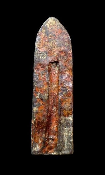 พระร่วงยืน เนื้อชินตะกั่วสนิมแดง รูปที่ 2