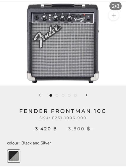 🔥Fender Frontman 10G  แอมกีตาร์ สภาพยังดีมากค่ะใช้งานปกติเลยแนะนำ รูปที่ 2