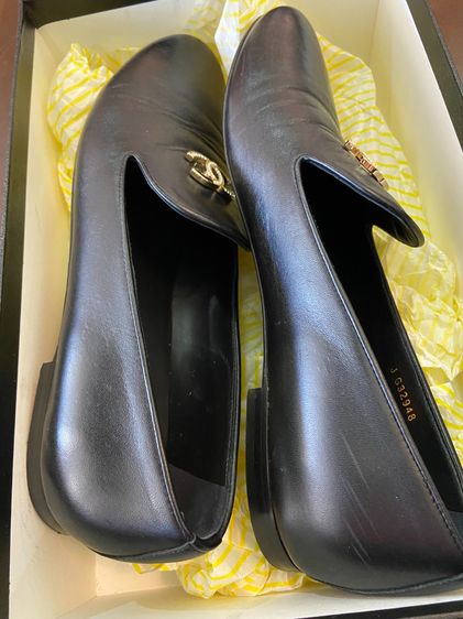 รองเท้า Chanel ญ Authentic Chanel 2018 Black Leather รูปที่ 5