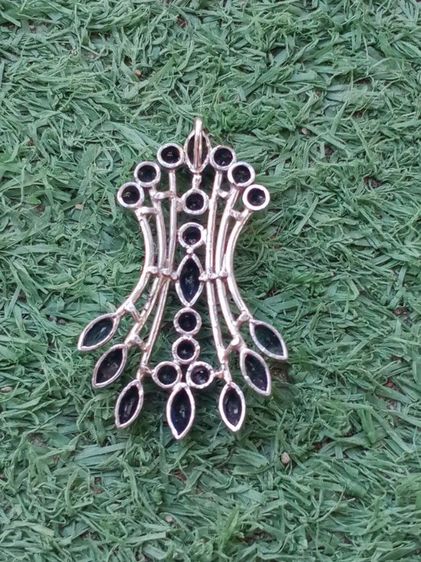 จี้ปาหะ ไพลินแท้ (จี้ยาว 4ซม. ,พลอยเม็ดยาว 7มิล) รูปที่ 5