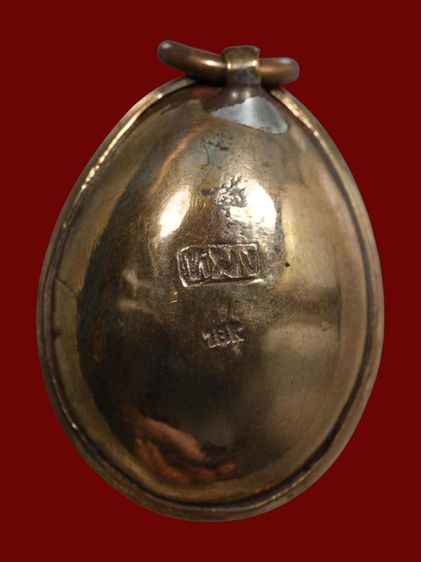 เบี้ยแก้งตอกโค๊ต หมง 18K หลวงพ่อนุ่ม วัดนางใน รูปที่ 2