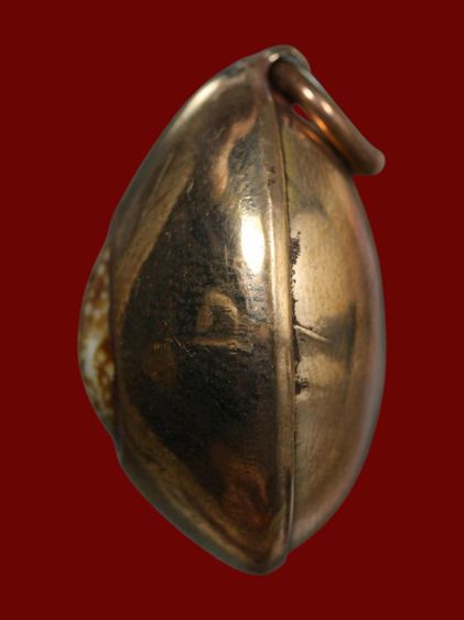 เบี้ยแก้งตอกโค๊ต หมง 18K หลวงพ่อนุ่ม วัดนางใน รูปที่ 3