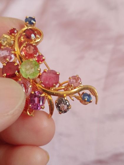 เข็มกลัดพลอยแท้ สวยค่ะ รูปที่ 4