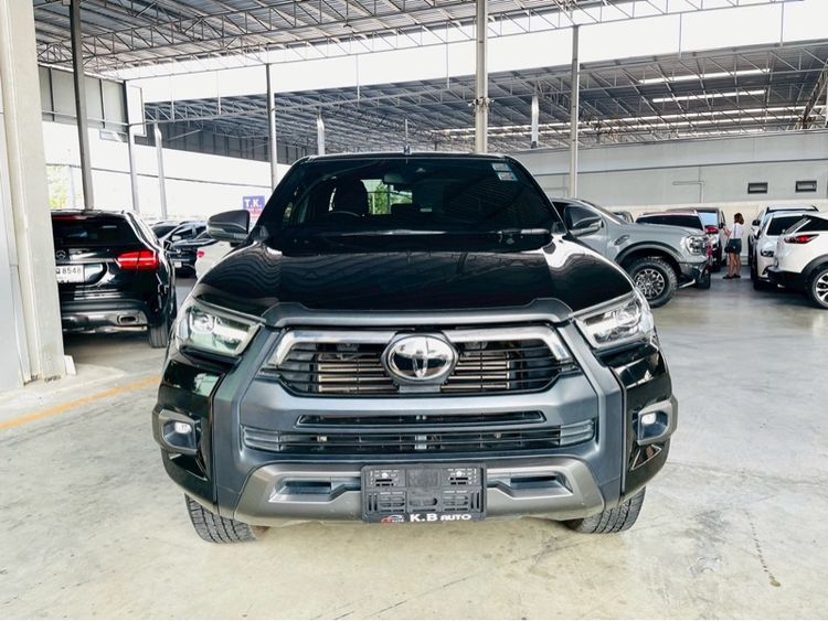 Toyota Hilux Revo 2021 Double Cab Prerunner 2x4 2.4 Rocco Pickup ดีเซล ไม่ติดแก๊ส เกียร์อัตโนมัติ ดำ รูปที่ 4