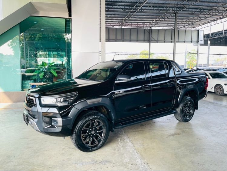 Toyota Hilux Revo 2021 Double Cab Prerunner 2x4 2.4 Rocco Pickup ดีเซล ไม่ติดแก๊ส เกียร์อัตโนมัติ ดำ รูปที่ 2