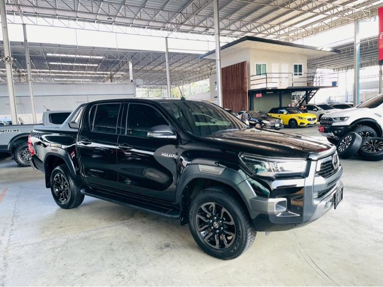 Toyota Hilux Revo 2021 Double Cab Prerunner 2x4 2.4 Rocco Pickup ดีเซล ไม่ติดแก๊ส เกียร์อัตโนมัติ ดำ รูปที่ 3