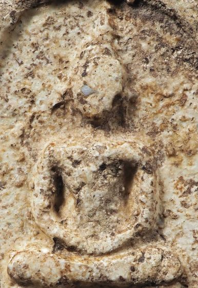 พระสมเด็จบางขุนพรหม พิมพ์เกศบัวตูม กรุเก่า รูปที่ 9