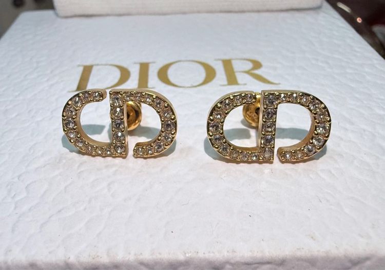 โลหะ ต่างหู Dior Petit CD