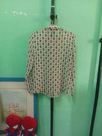 Skull Print Blouse Shirt – ZARA (Womens) รูปที่ 2