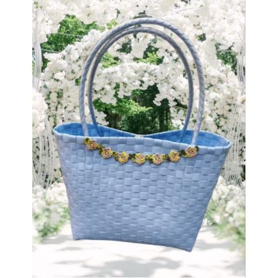 ตะกร้าสานงานแฮนด์เมด รูปที่ 4
